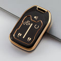 Carsine Chevrolet GMC Yukon Car Key Case Golden Edge Black / Key case