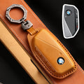 Carsine BMW Leather Car Key Cover - Genuine Leather, Premium Fit for All BMW Models Brown / C