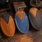 Étui en cuir pour clé de voiture Hyundai 5,7 boutons