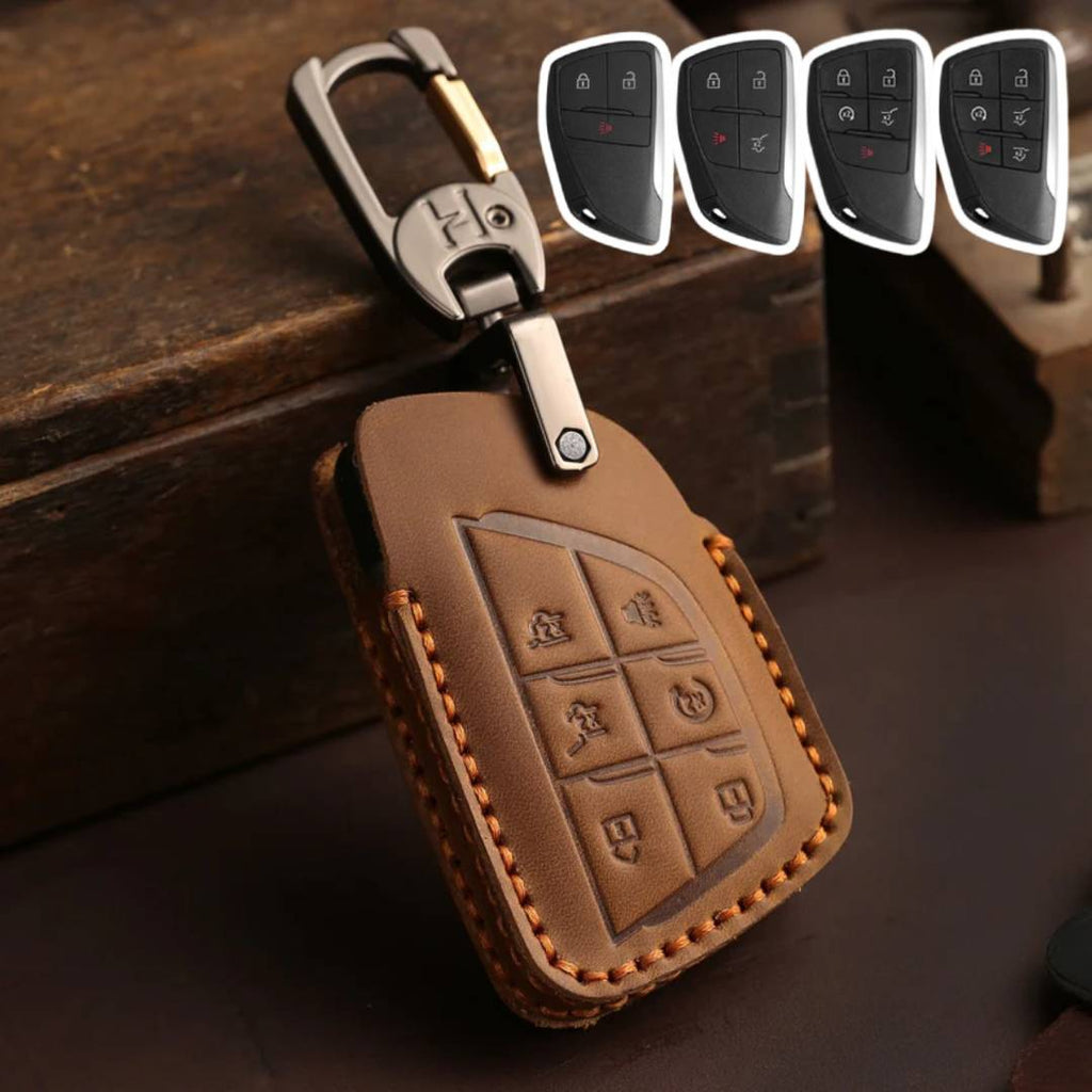 Buick Envision Leather Car Key Cover 3,4,5,6 Button