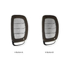 Étui de clé de voiture en cuir Hyundai à 4 boutons