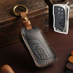 Lexus ES200 RX/ES300 NX200 LM350h LM500 Leder-Autoschlüsselhülle mit 3, 4 und 5 Tasten