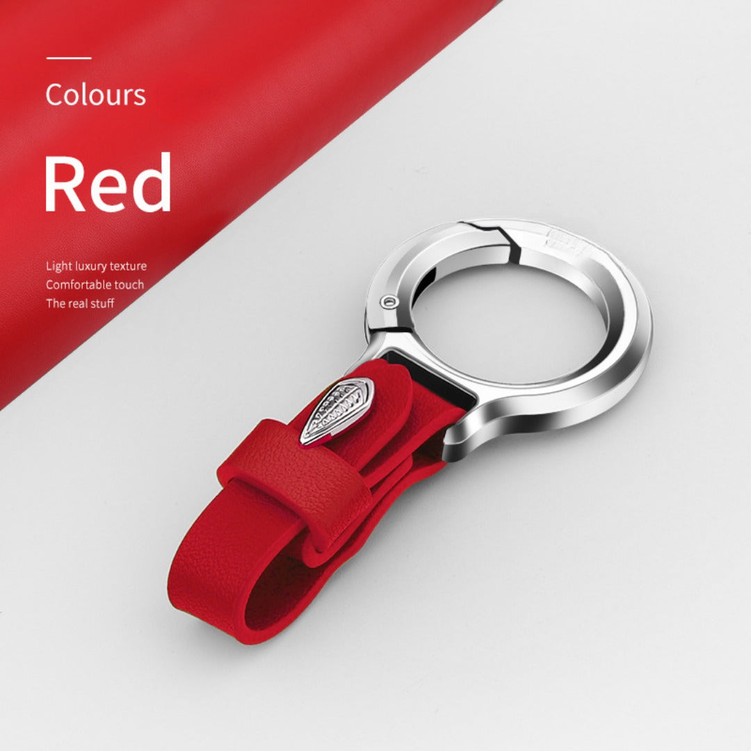 Schlüsselanhänger aus Rindsleder (Oberseite)