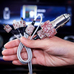Ensemble de recharge pour voiture avec strass
