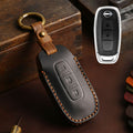 Carsine Nissan Teana Leather Car Key Cover 2,3,4,5 Button Black / 2 Button
