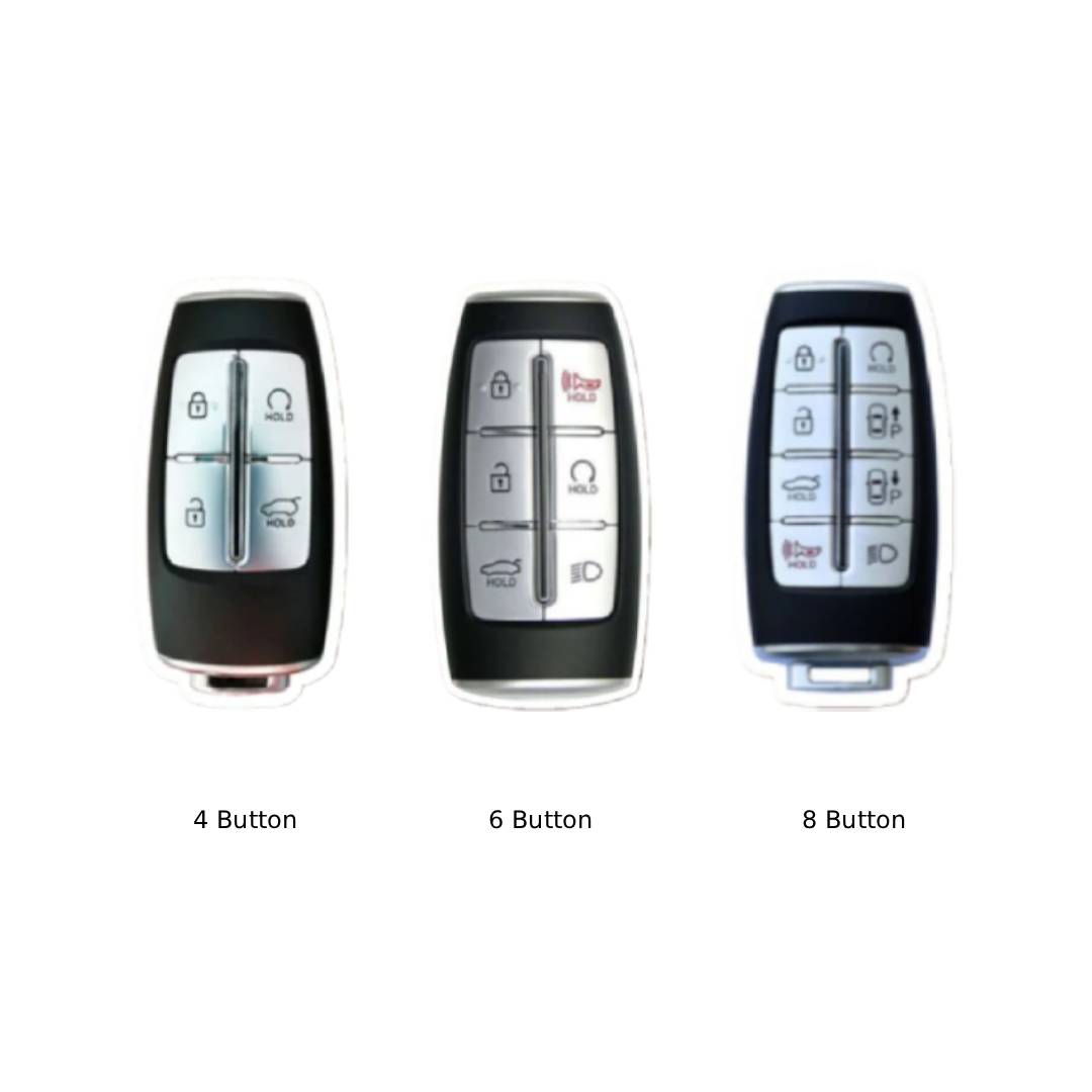Genesis GV70 GV80 G90 Leather Car Key Cover 4,6,8 Button
