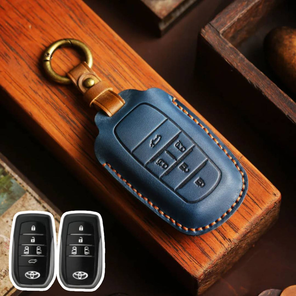 Toyota Leather Car Key Cover 4,5 Button