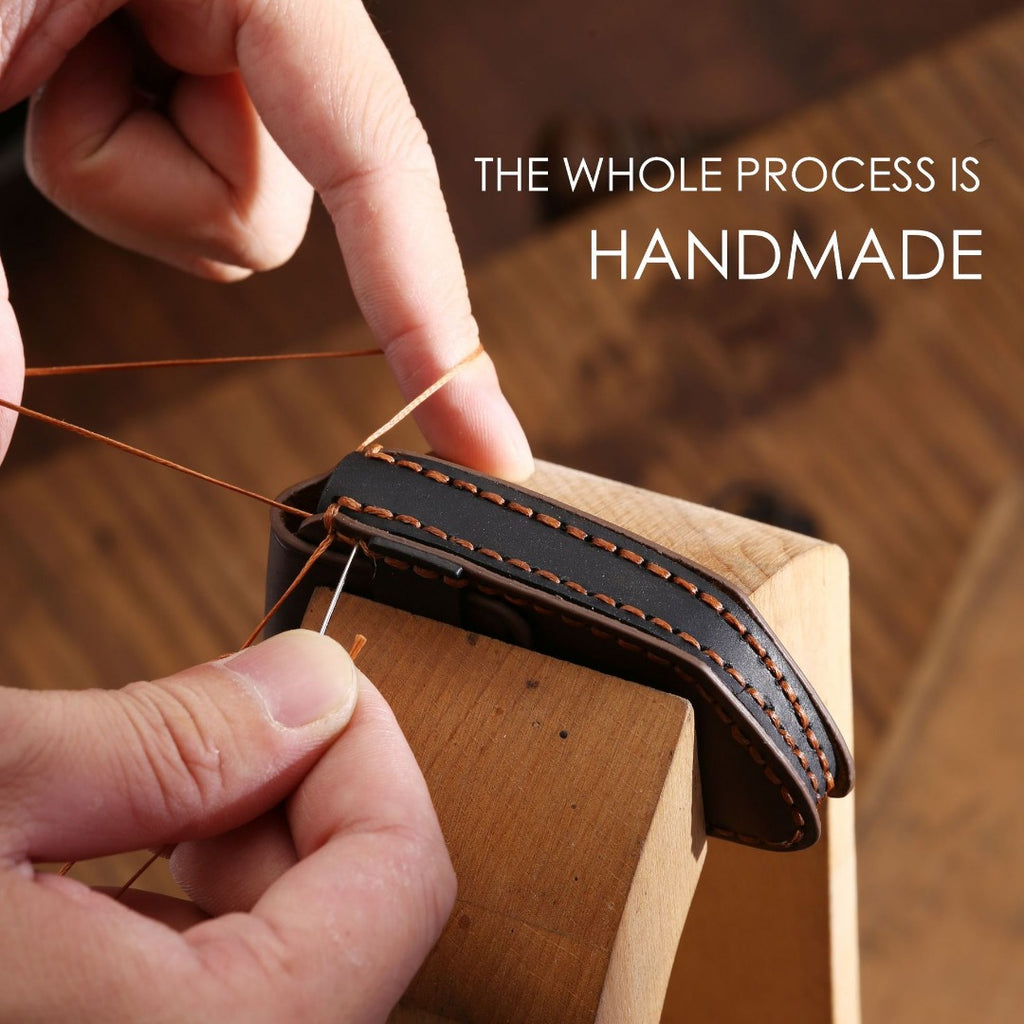 Carsine Kia Leather Car Key Cover Black