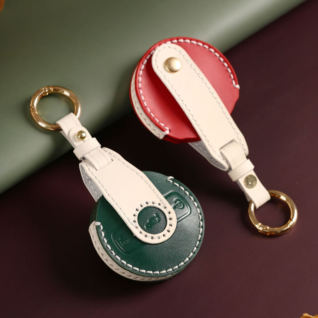 Étui de clé de voiture en cuir Mercedes-Benz SMART