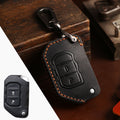 Carsine Jeep Wrangler Leather Car Key Cover 2,4 Button Black / 2 Button