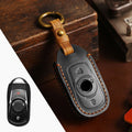 Carsine Buick Envision GL8 Regal LaCrosse Leather Car Key Cover 4,5,6 Button Black / 4 Button