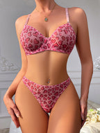 String à pois, ensemble de lingerie sexy 2 pièces