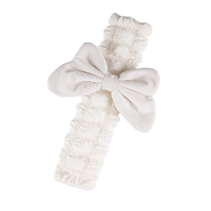 Carsine Cute Puff Car Seat Belt Shoulder Cover Rosette White