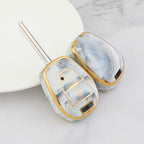 Étui pour clé de voiture Isuzu en or incrusté de jade