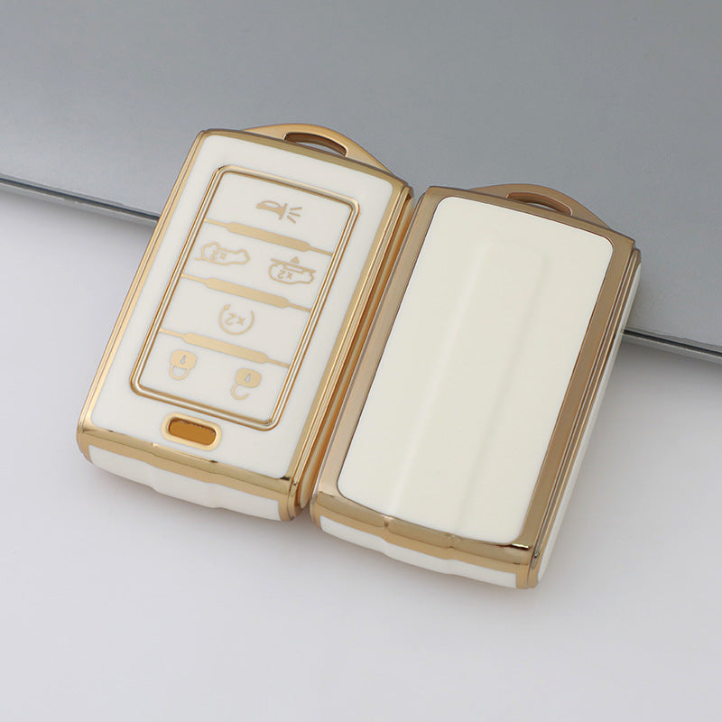 Jeep Wagoneer Dodge Chrysler Autoschlüsselhülle Golden Edge