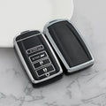 Carsine Honda Acura rdx Car Key Cover Silver Edge Black / Key case