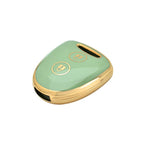 Carsine Toyota Car Key Case Golden Edge Green / Key case