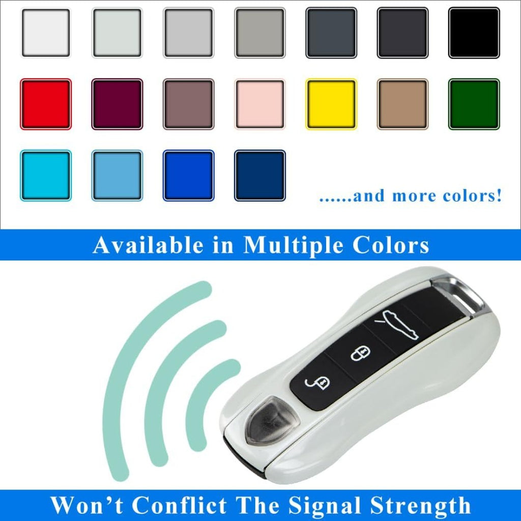 Coque de remplacement pour clé Porsche, 3 pièces, peinte 