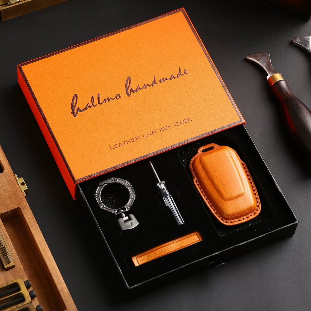 Land Rover/Jaguar Leder-Autoschlüsselhülle