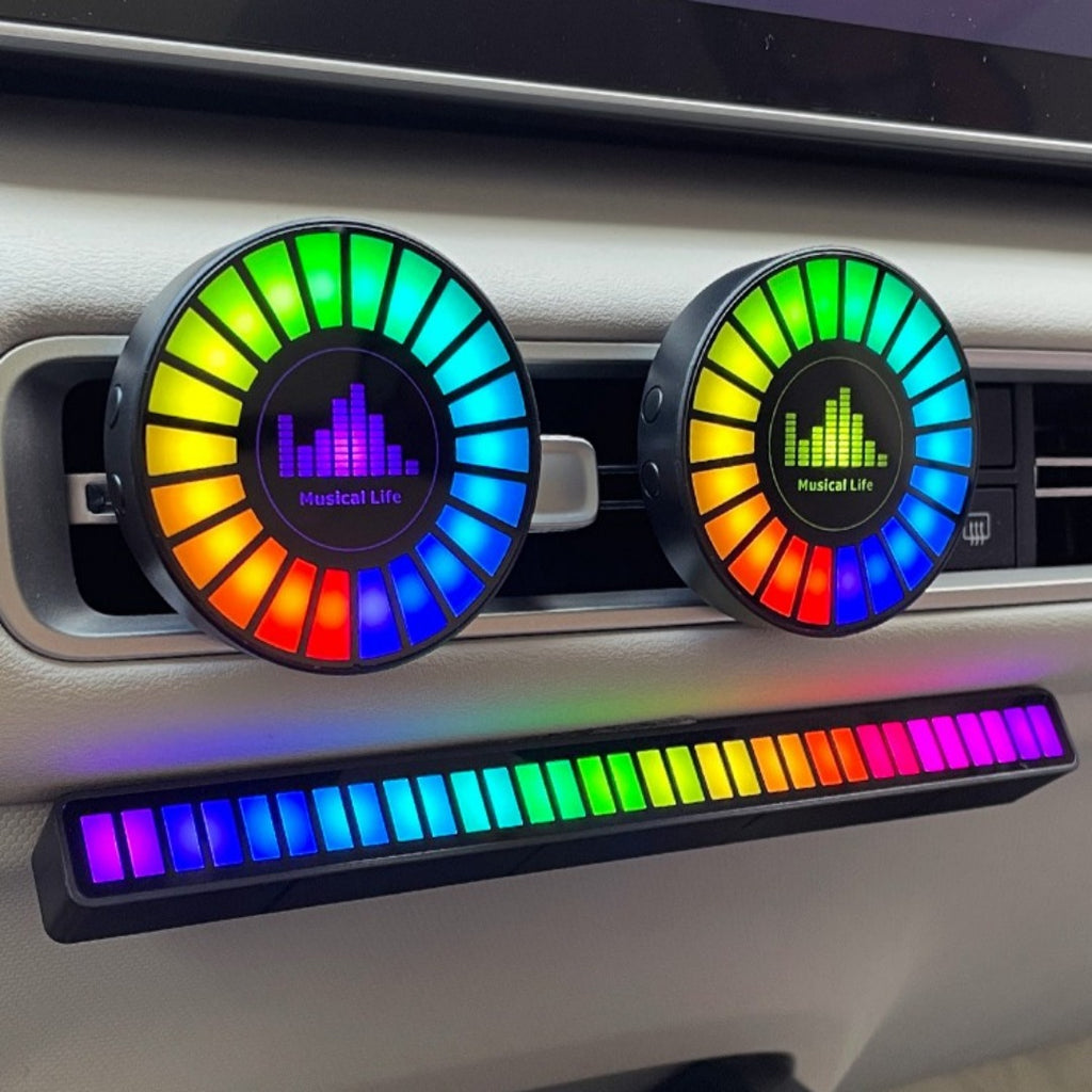 RGB-Ambientebeleuchtung fürs Auto mit Sprachsteuerung und Musikfunktion