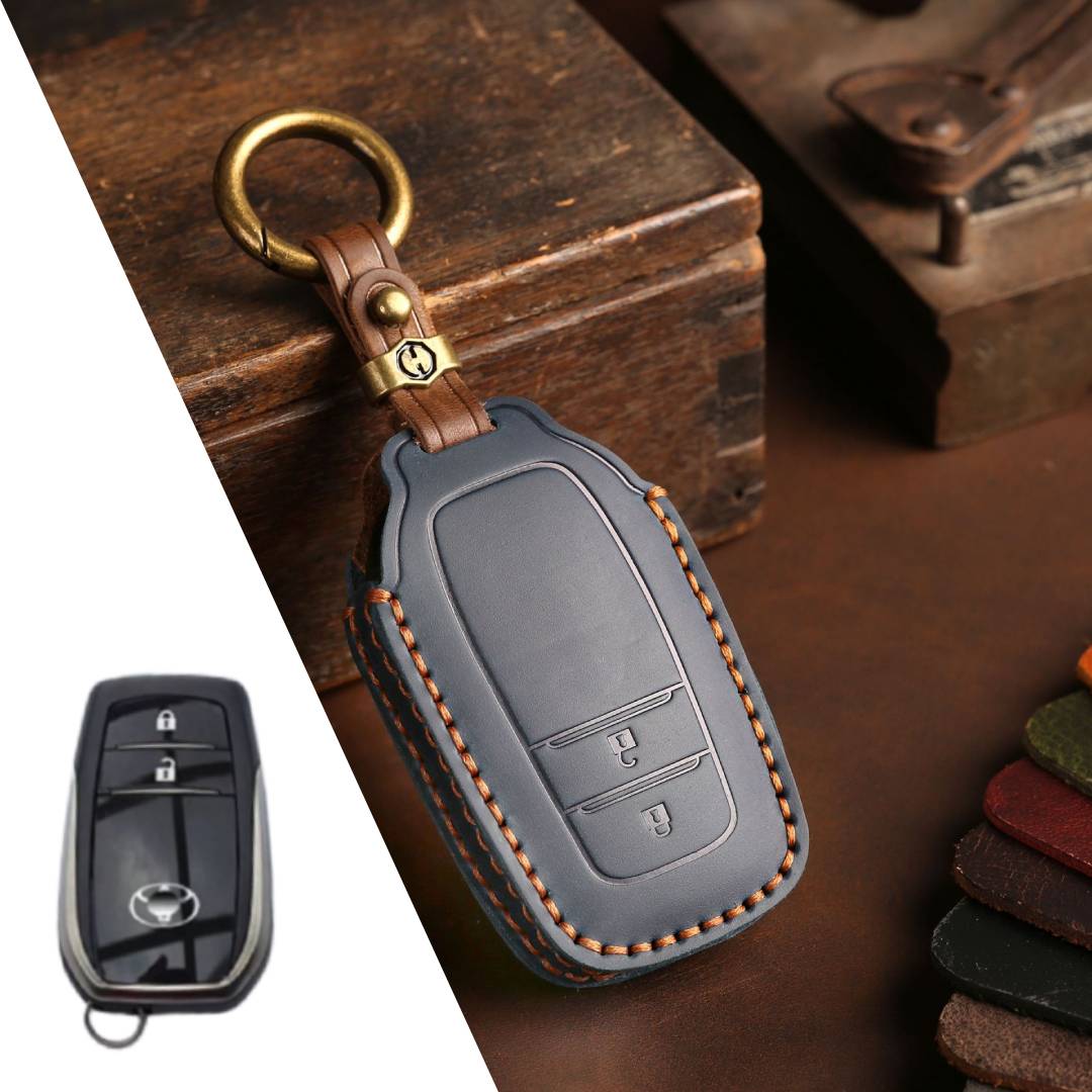 Toyota RAV4, Corolla, Avalon, Camry, Levin, IZOA, CHR Leather Car Key Cover 2,3 Button