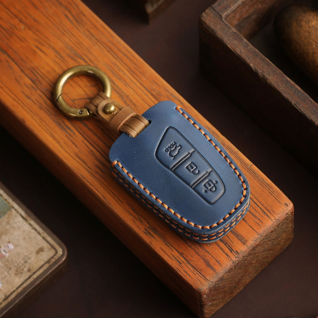 Hyundai IX45 Autoschlüsselhülle aus Leder mit 3 und 4 Tasten