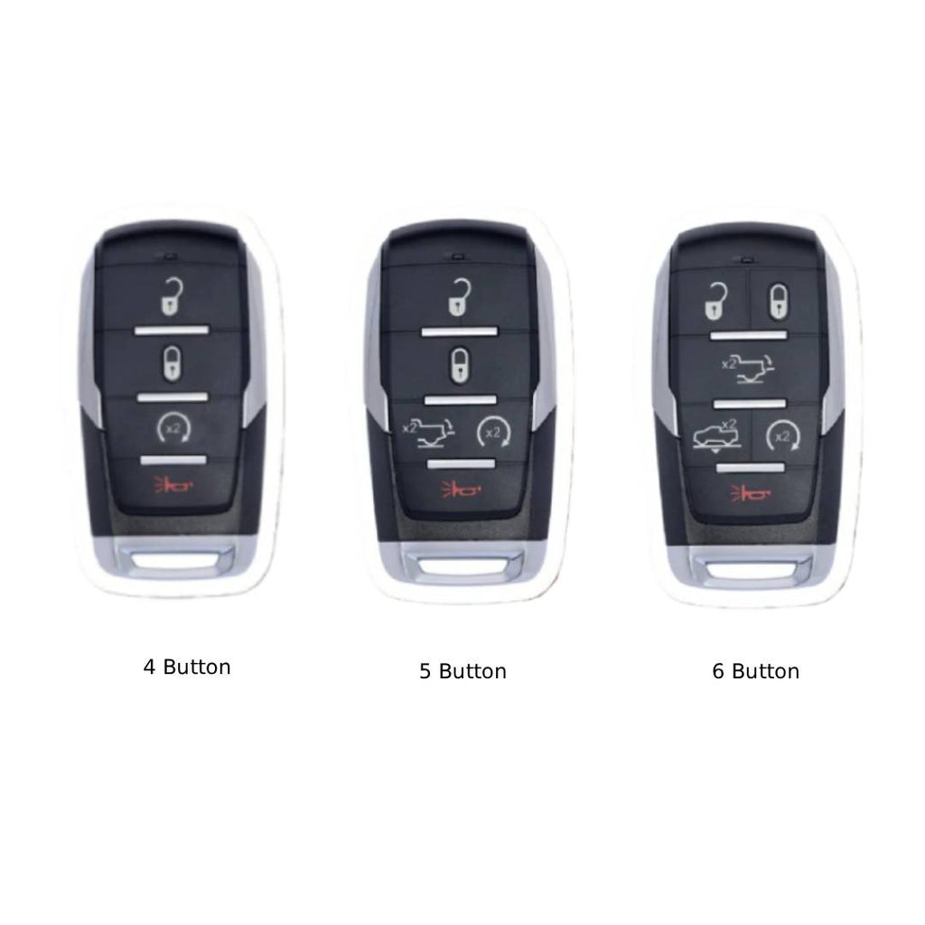 Jeep Dodge GMC RAM Leather Car Key Cover 4,5,6 Button