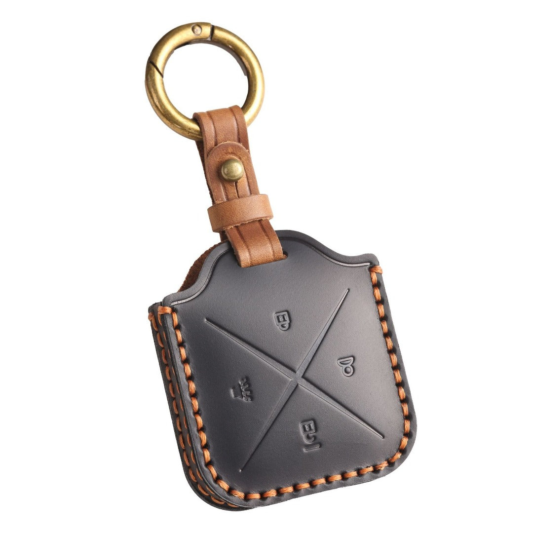 Étui de clé de voiture en cuir Buick E5 E4 à 4 boutons