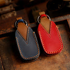 Étui de clé de voiture en cuir Subaru 3 ou 4 boutons