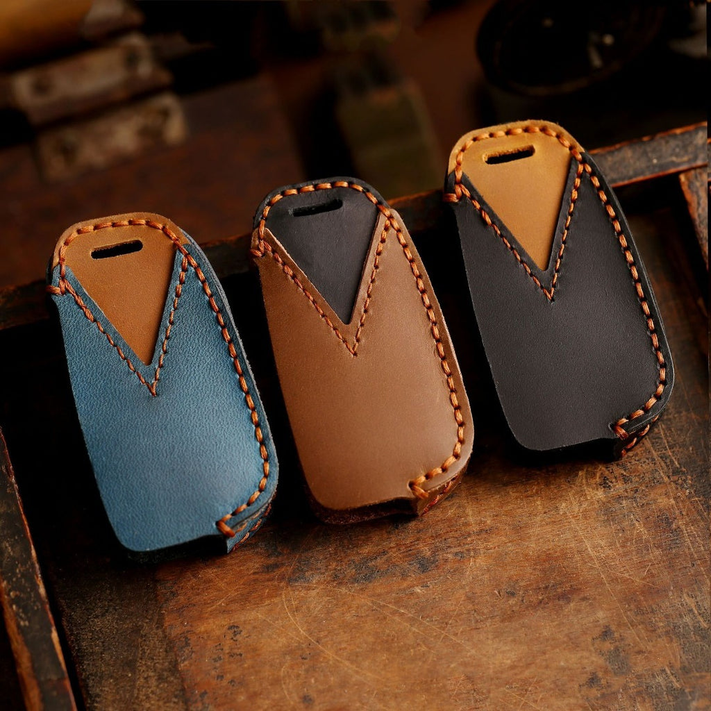 Nissan Teana Autoschlüsselhülle aus Leder für 2, 3, 4 und 5 Tasten