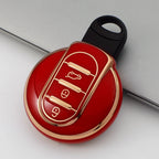 Carsine BMW Mini Car Key Case Golden Edge Red / Key case