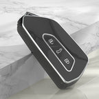 Carsine Volkswagen Car Key Case Silver Edge Black / Key case