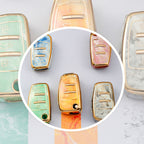 Carsine Audi Car Key Case Gold Inlaid With Jade